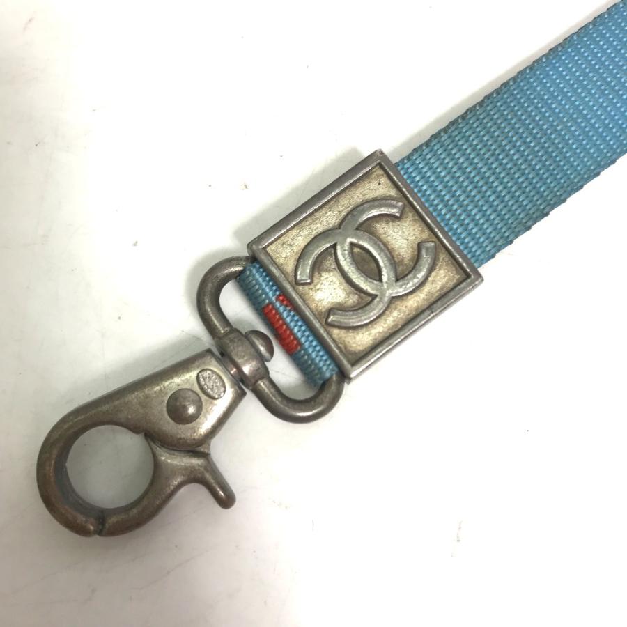 CHANEL シャネル 02S CC ココマーク ネックストラップ  スポーツライン  ストラップ ブルー レディース【中古】 | CHANEL | 06