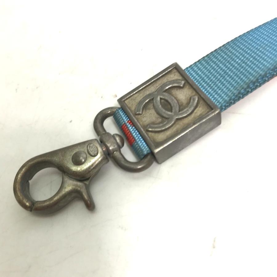 CHANEL シャネル 02S CC ココマーク ネックストラップ  スポーツライン  ストラップ ブルー レディース【中古】 | CHANEL | 08