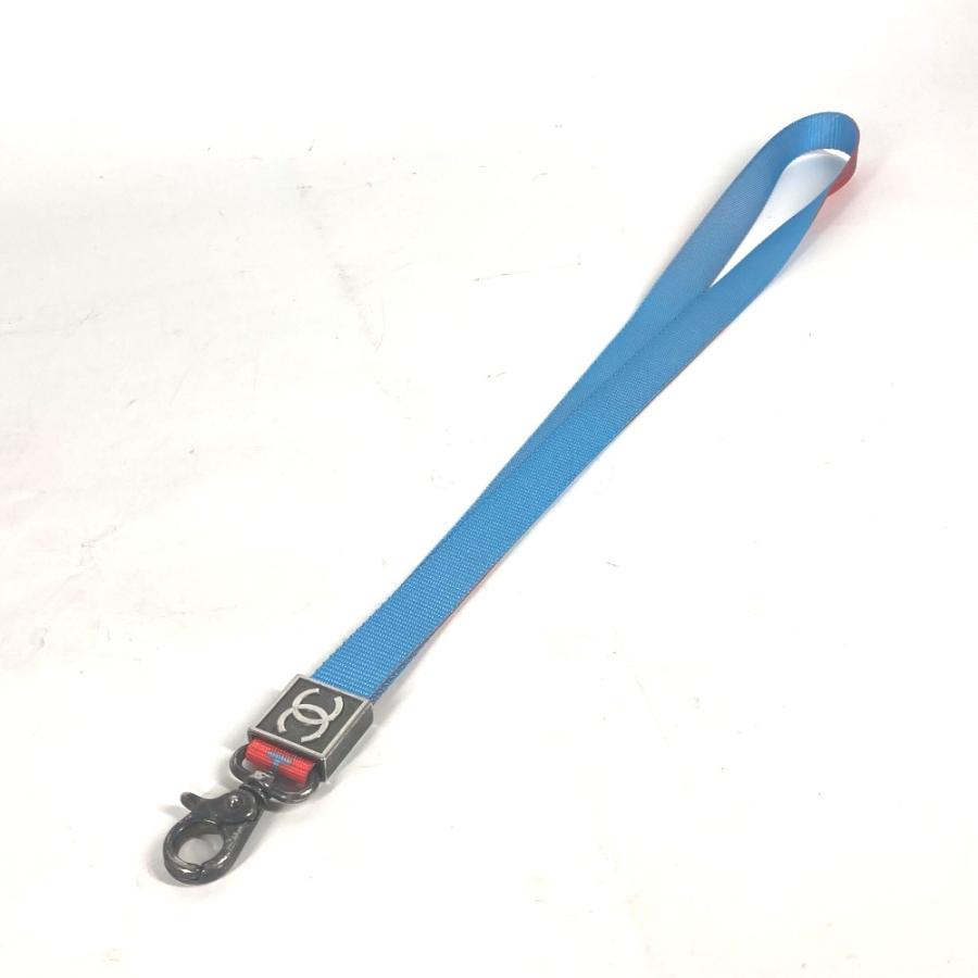 CHANEL シャネル CC ココマーク アクセサリー ネックレス 02S ストラップ ブルー レディース【中古】 | CHANEL | 01