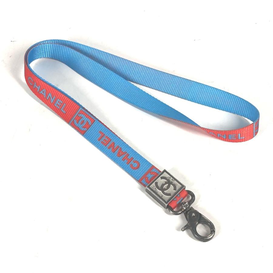 CHANEL シャネル CC ココマーク アクセサリー ネックレス 02S ストラップ ブルー レディース【中古】 | CHANEL | 04