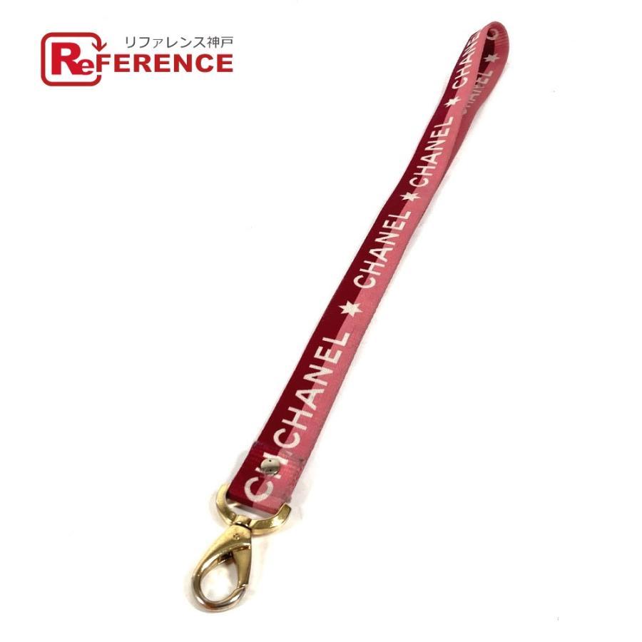 CHANEL シャネル ロゴ ネックストラップ アクセサリー 01P ストラップ ピンク レディース【中古】 | CHANEL