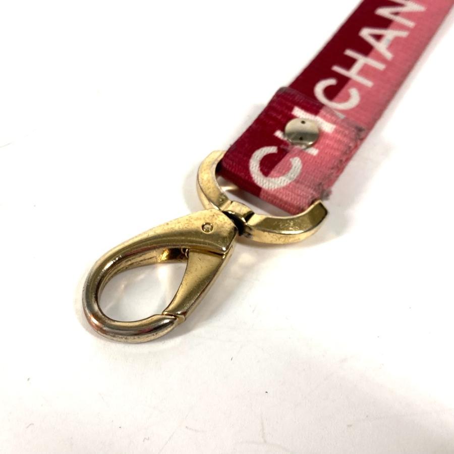 CHANEL シャネル ロゴ ネックストラップ アクセサリー 01P ストラップ ピンク レディース【中古】 | CHANEL | 02