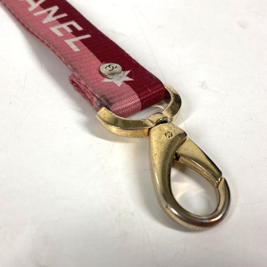 CHANEL シャネル ロゴ ネックストラップ アクセサリー 01P ストラップ ピンク レディース【中古】 | CHANEL | 03