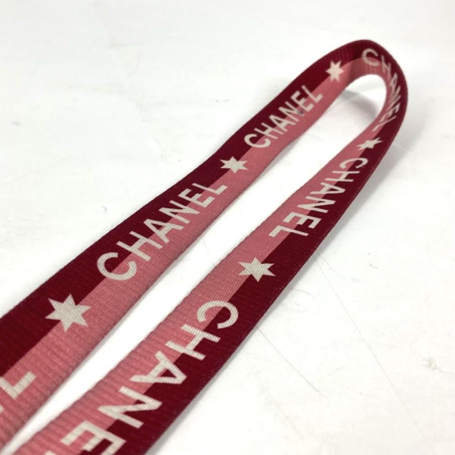 CHANEL シャネル ロゴ ネックストラップ アクセサリー 01P ストラップ ピンク レディース【中古】 | CHANEL | 05
