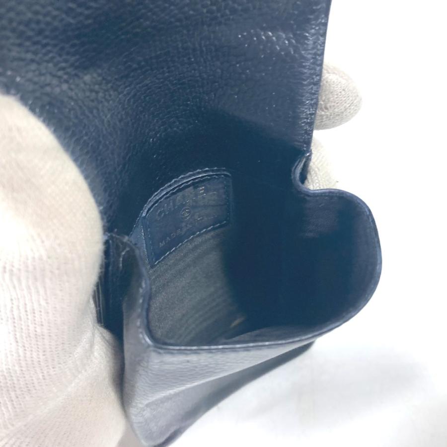 CHANEL シャネル A13511 CC ココマーク ロゴ タバコケース ポーチ 小物入れ シガレットケース ブラック レディース【中古】 | CHANEL | 07