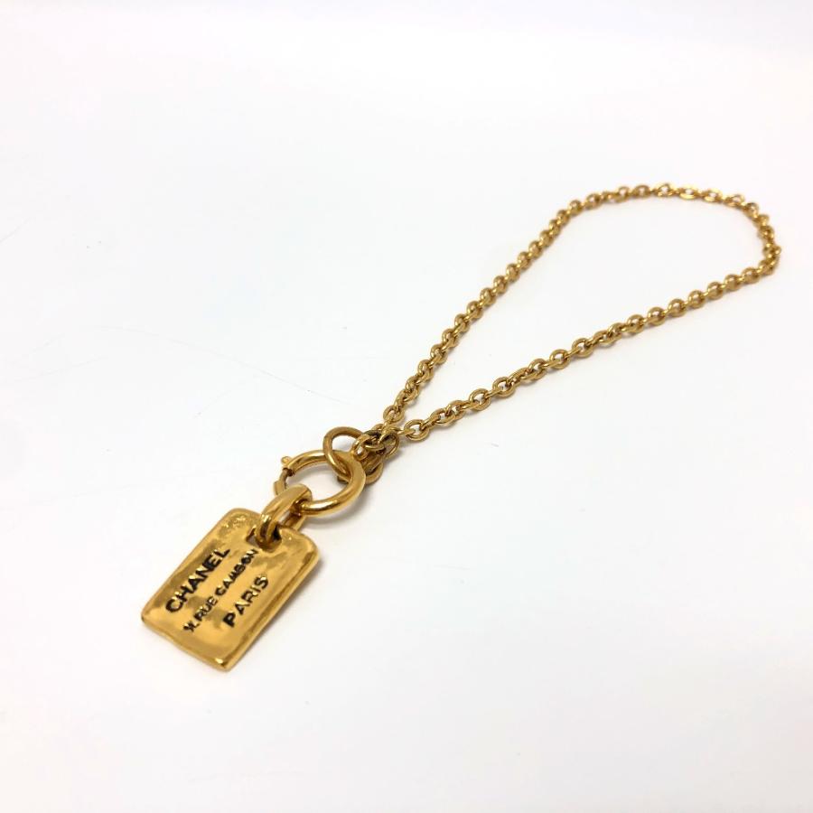 CHANEL シャネル タグ プレート ネックレス ゴールド レディース【中古】 | CHANEL | 01