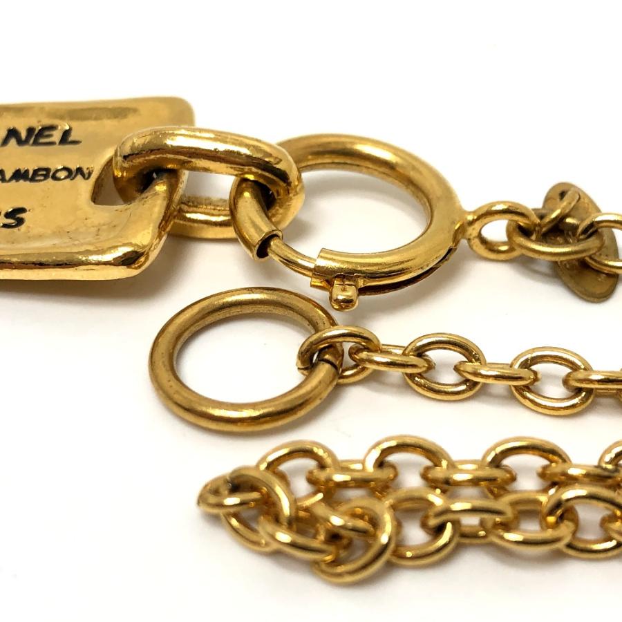 CHANEL シャネル タグ プレート ネックレス ゴールド レディース【中古】 | CHANEL | 06
