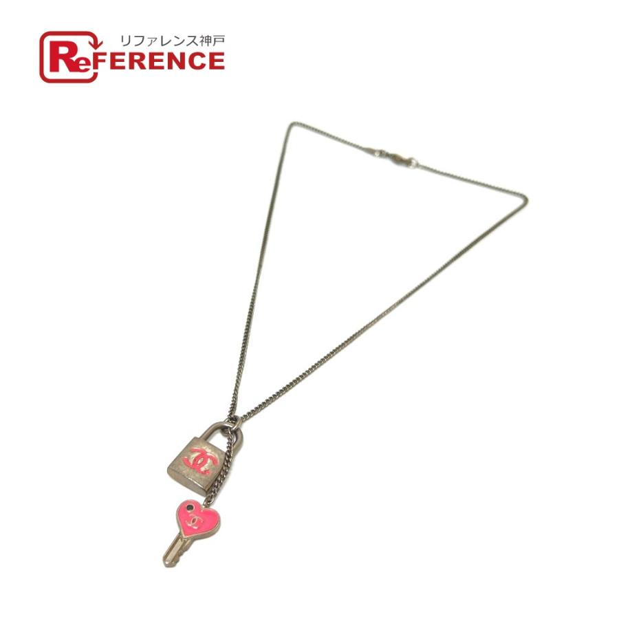 CHANEL シャネル ココマーク 南京錠 カデナ ハートキー チェーン アクセサリー 07P ネックレス シルバー レディース【中古】 | CHANEL