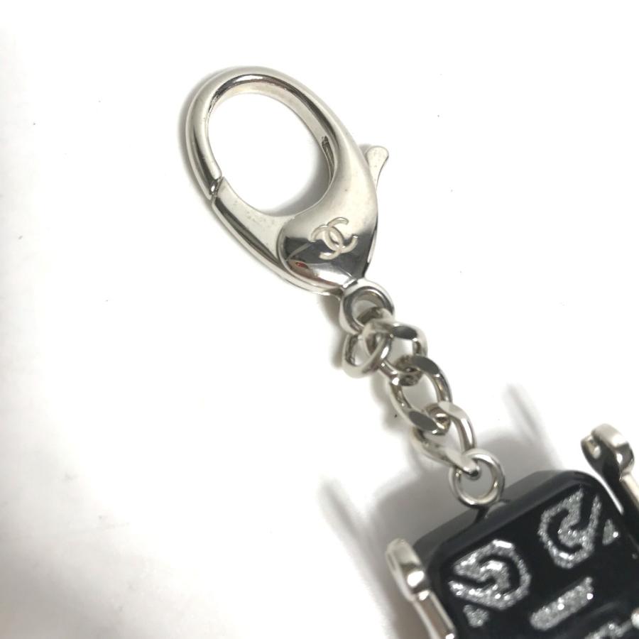 CHANEL シャネル ロボット ラインストーン バッグチャーム  キーホルダー ブラック レディース【中古】 | CHANEL | 01