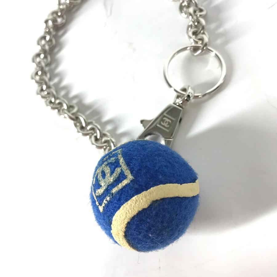 CHANEL シャネル テニス ボール チェーン バッグチャーム 05P スポーツ キーホルダー ブルー レディース【中古】 | CHANEL | 04