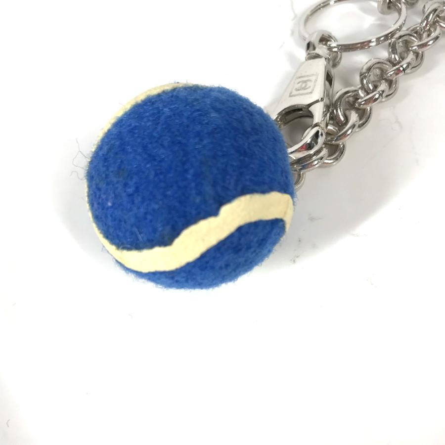 CHANEL シャネル テニス ボール チェーン バッグチャーム 05P スポーツ キーホルダー ブルー レディース【中古】 | CHANEL | 07
