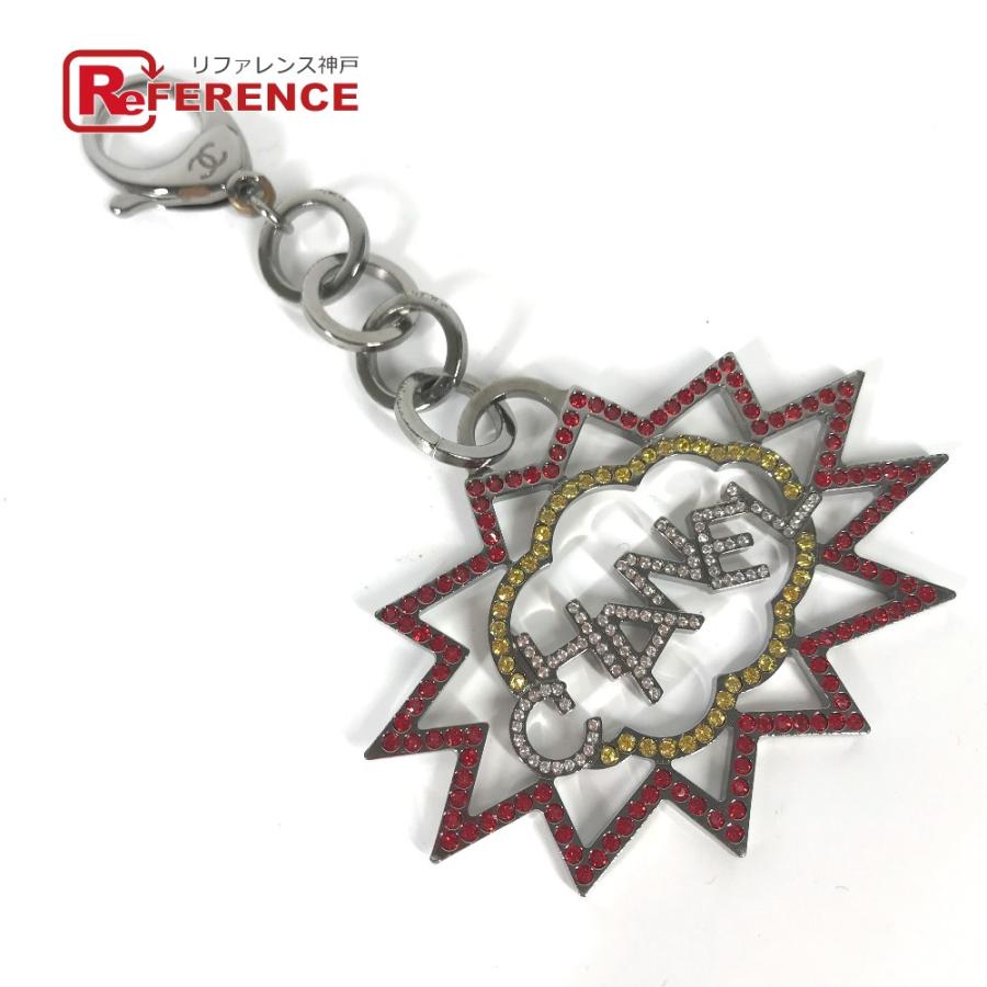 CHANEL シャネル ロゴ ラインストーン バッグチャーム 17K キーホルダー マルチカラー レディース【中古】 | CHANEL