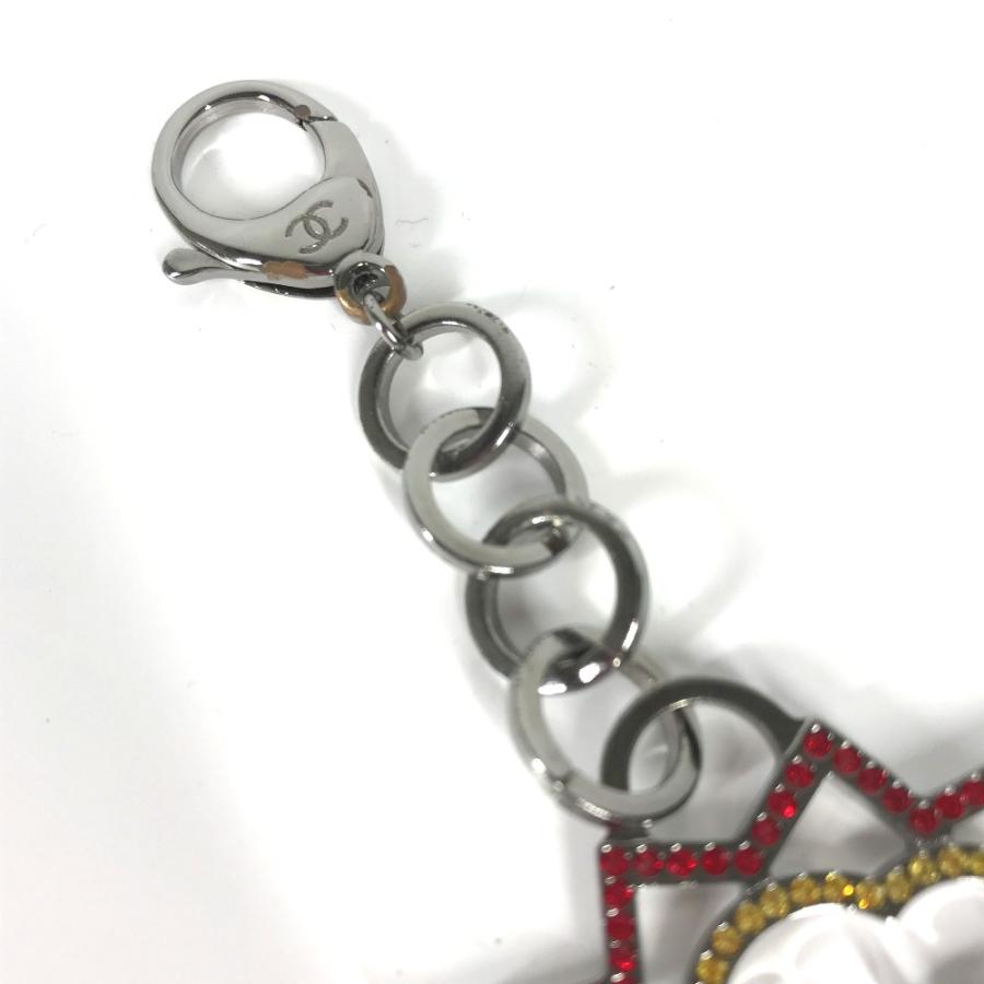 CHANEL シャネル ロゴ ラインストーン バッグチャーム 17K キーホルダー マルチカラー レディース【中古】 | CHANEL | 03