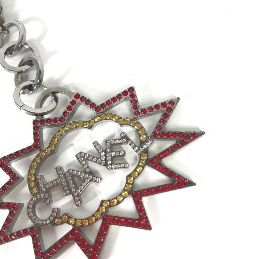 CHANEL シャネル ロゴ ラインストーン バッグチャーム 17K キーホルダー マルチカラー レディース【中古】 | CHANEL | 04