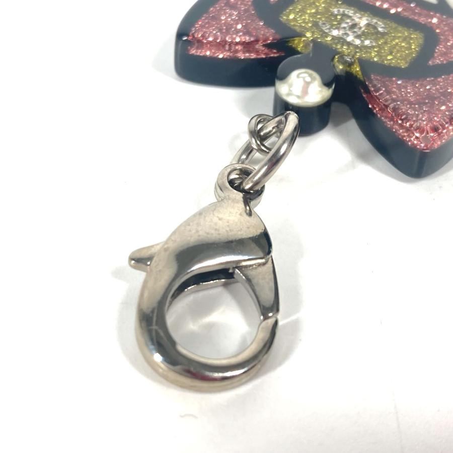 美品 CHANEL シャネル キャット 猫 ラメ ハート バッグチャーム  17S キーホルダー ピンク レディース【中古】 | CHANEL | 04