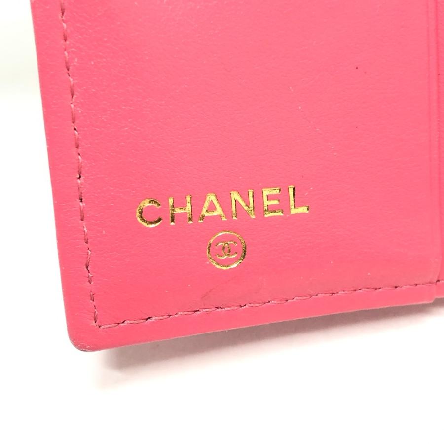 CHANEL シャネル AP3178 スモールフラップウォレット 二つ折り財布 財布 二つ折り 折り財布 マトラッセ 2つ折り財布 レディース【中古】 | CHANEL | 08