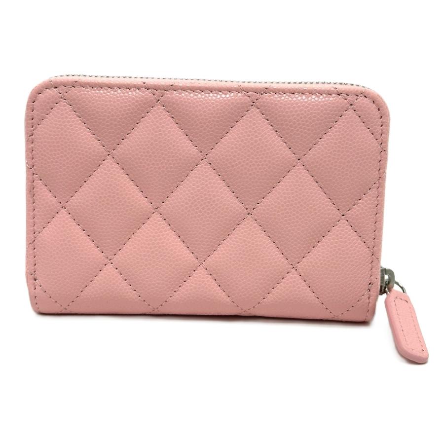 未使用 CHANEL シャネル ココスター ラウンド コンパクトウォレット マトラッセ 2つ折り財布 ピンク レディース【中古】 | CHANEL | 01
