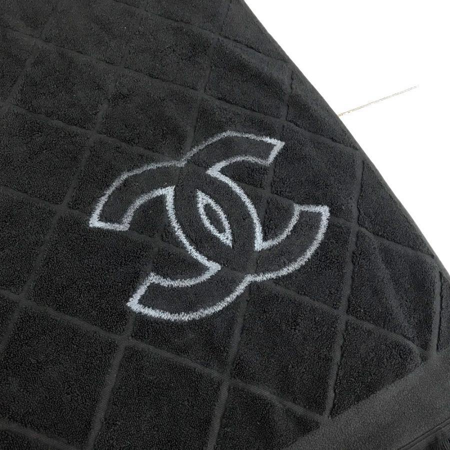 CHANEL 美品 シャネル ココマーク CC ロゴ マトラッセ 大判 バス