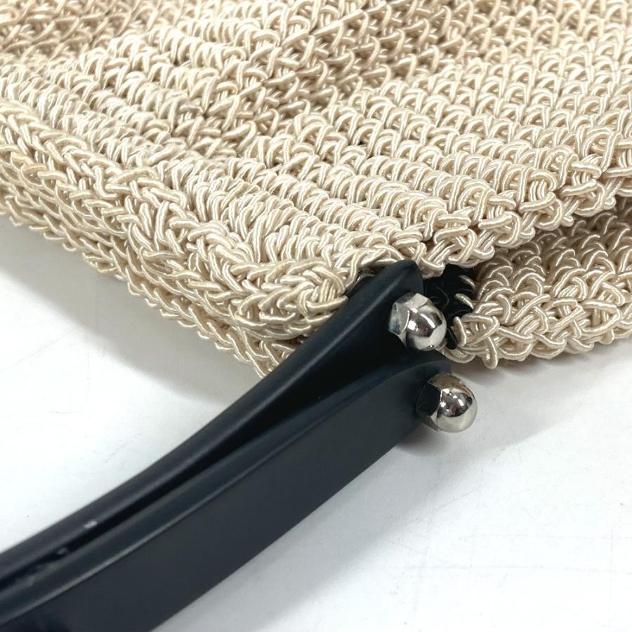 CHANEL シャネル ロゴ メッシュ プラスチックハンドル カバン ハンドバッグ ベージュ レディース【中古】 | CHANEL | 07