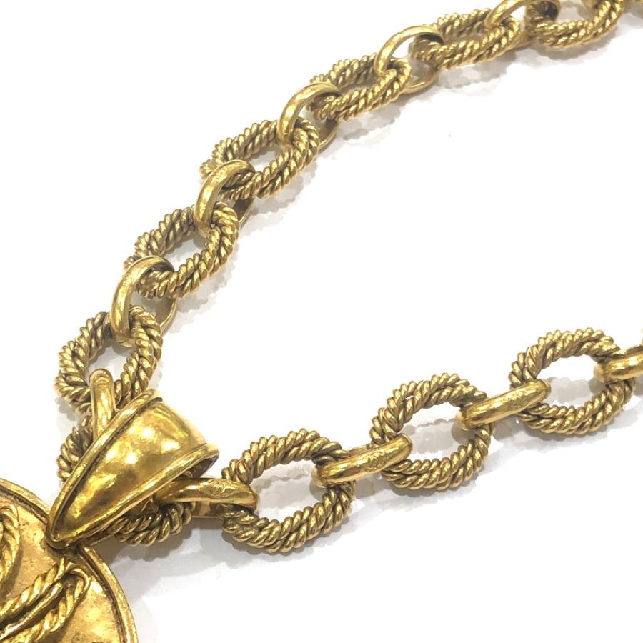 CHANEL シャネル ココマーク 太陽モチーフ チェーン ヴィンテージ 94A ネックレス ゴールド レディース【中古】の画像