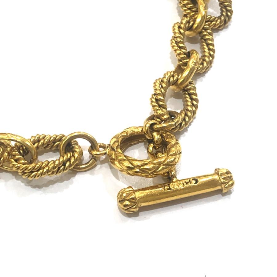 CHANEL シャネル ココマーク 太陽モチーフ チェーン ヴィンテージ 94A ネックレス ゴールド レディース【中古】の画像