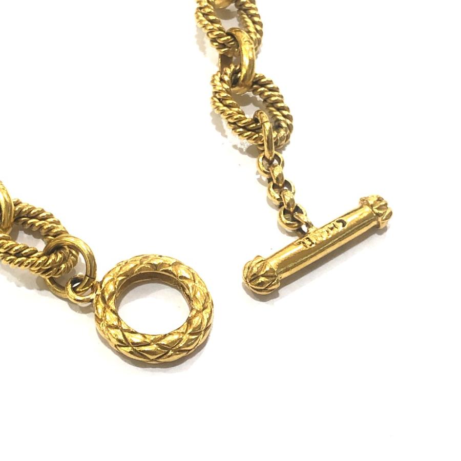 CHANEL シャネル ココマーク 太陽モチーフ チェーン ヴィンテージ 94A ネックレス ゴールド レディース【中古】の画像
