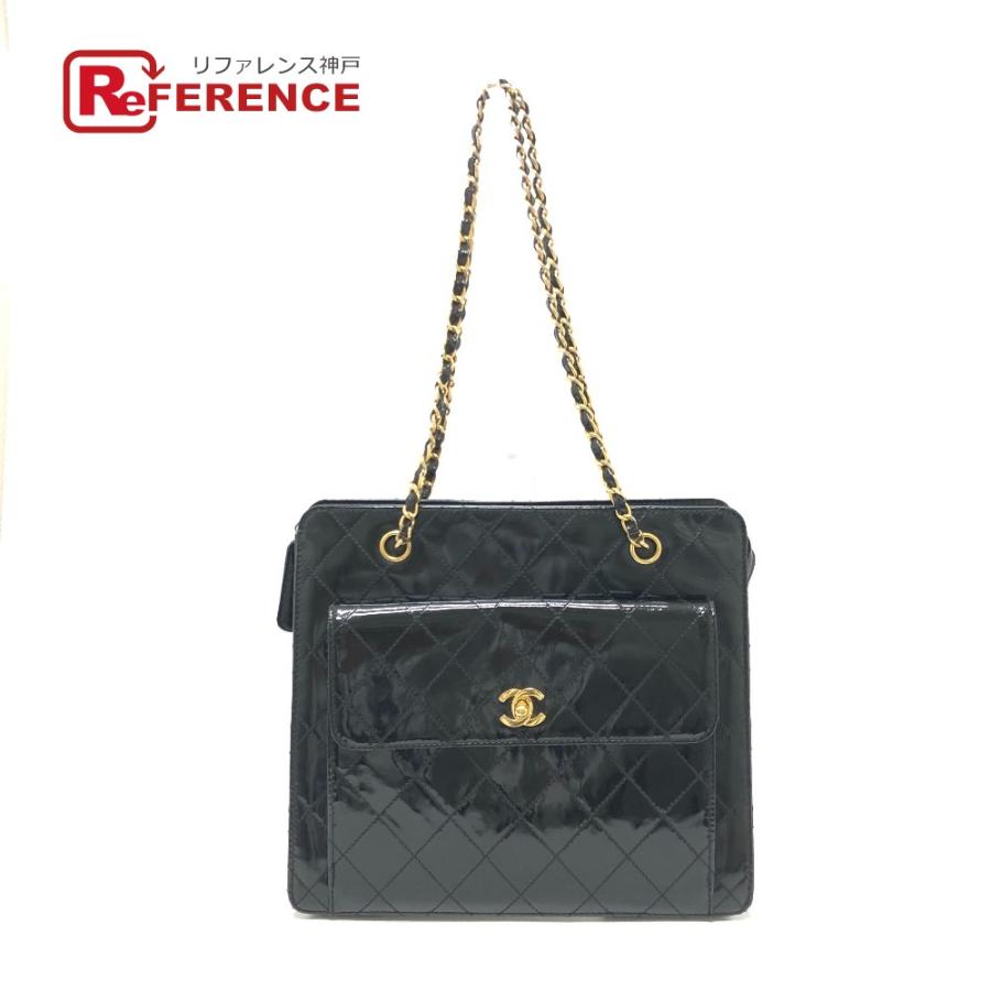 CHANEL（シャネル） ココマーク チェーンバック ショルダーバック カバン マトラッセ ショルダーバッグ ブラック レディース【中古 ...