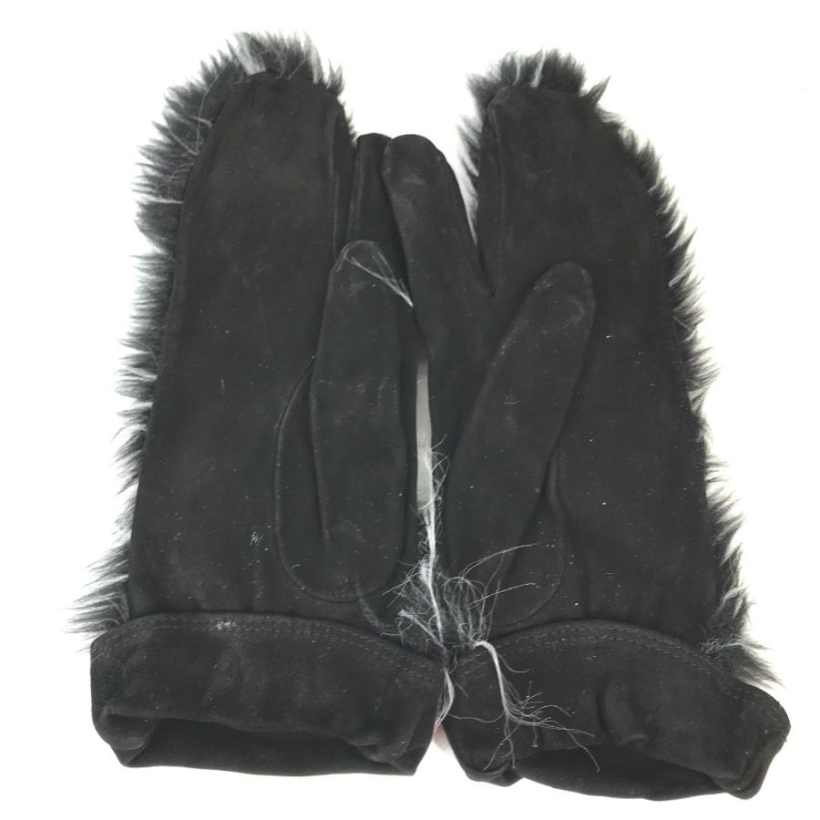 CHANEL シャネル CC ココマーク ファー 手袋 グローブ ブラック