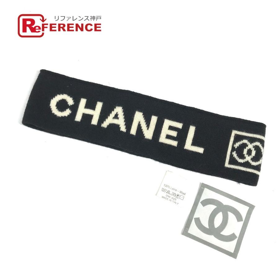 CHANEL シャネル CC ココマーク ヘッドバンド ヘアアクセサリー スポーツ ヘアバンド ブラック レディース【中古】 | CHANEL
