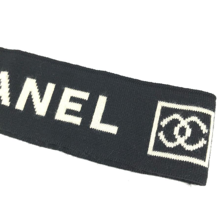 CHANEL シャネル CC ココマーク ヘッドバンド ヘアアクセサリー スポーツ ヘアバンド ブラック レディース【中古】 | CHANEL | 04