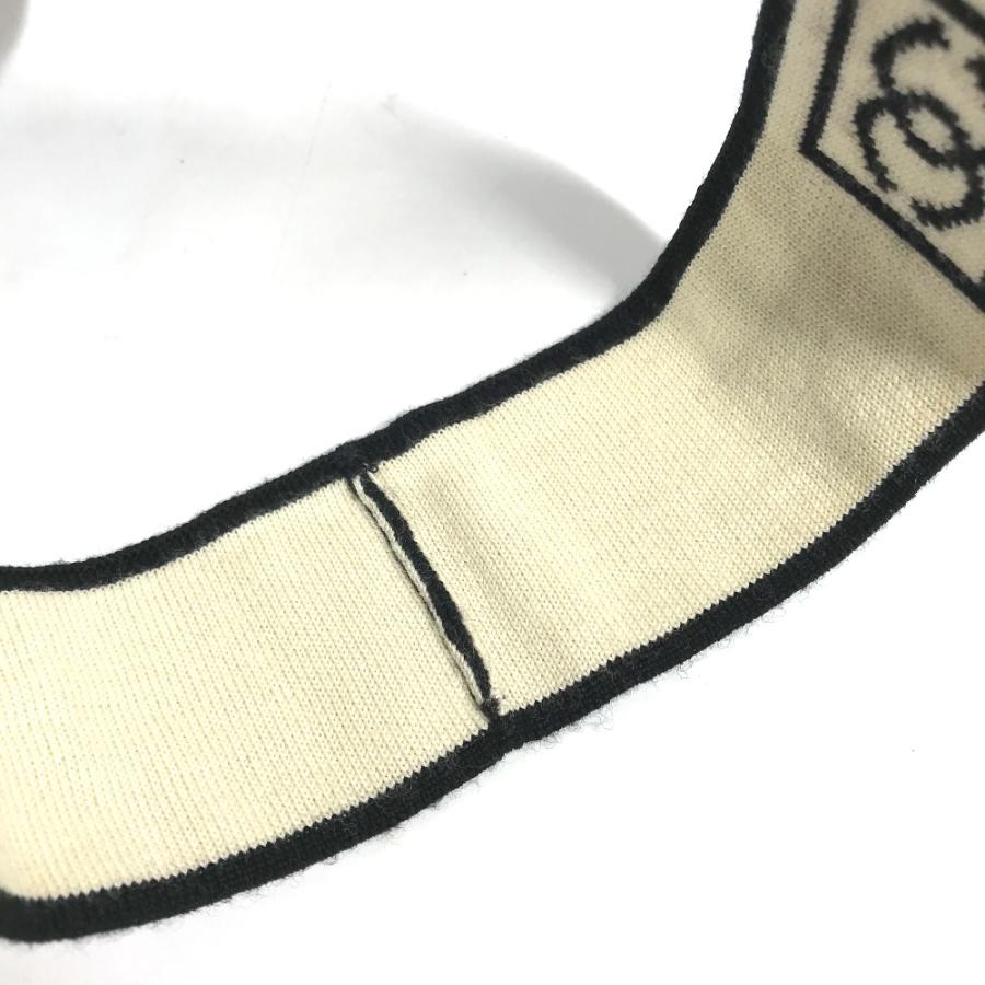 CHANEL シャネル CC ココマーク ヘッドバンド ヘアアクセサリー スポーツ ヘアバンド ブラック レディース【中古】 | CHANEL | 08