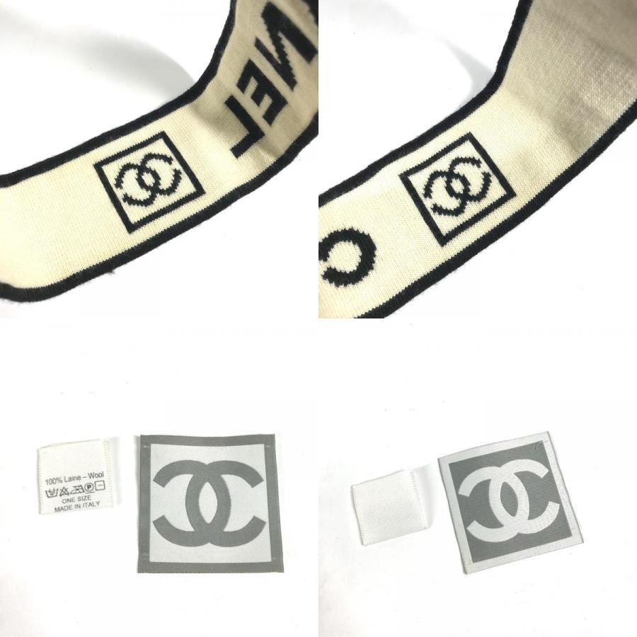 CHANEL シャネル CC ココマーク ヘッドバンド ヘアアクセサリー スポーツ ヘアバンド ブラック レディース【中古】 | CHANEL | 09