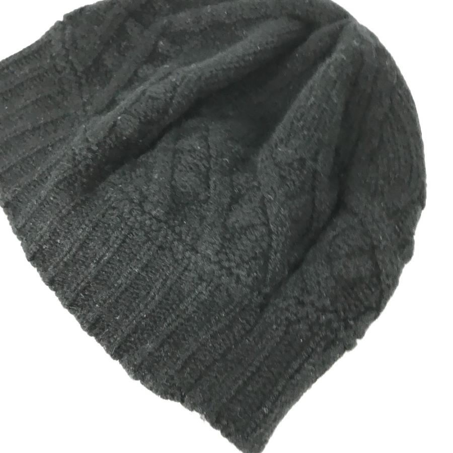 CHANEL シャネル NO 5 ナンバー5 ビーニー 帽子 ニット帽 ニットキャップ ニット帽 ブラック レディース【中古】 | CHANEL | 03