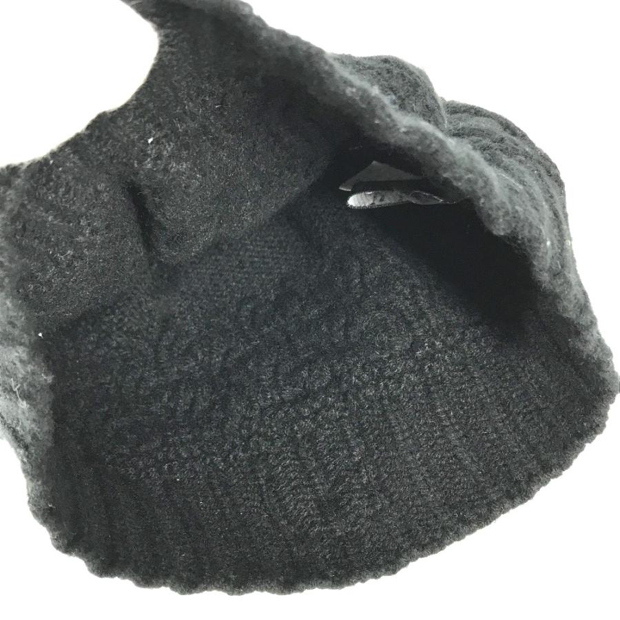 CHANEL シャネル NO 5 ナンバー5 ビーニー 帽子 ニット帽 ニットキャップ ニット帽 ブラック レディース【中古】 | CHANEL | 04