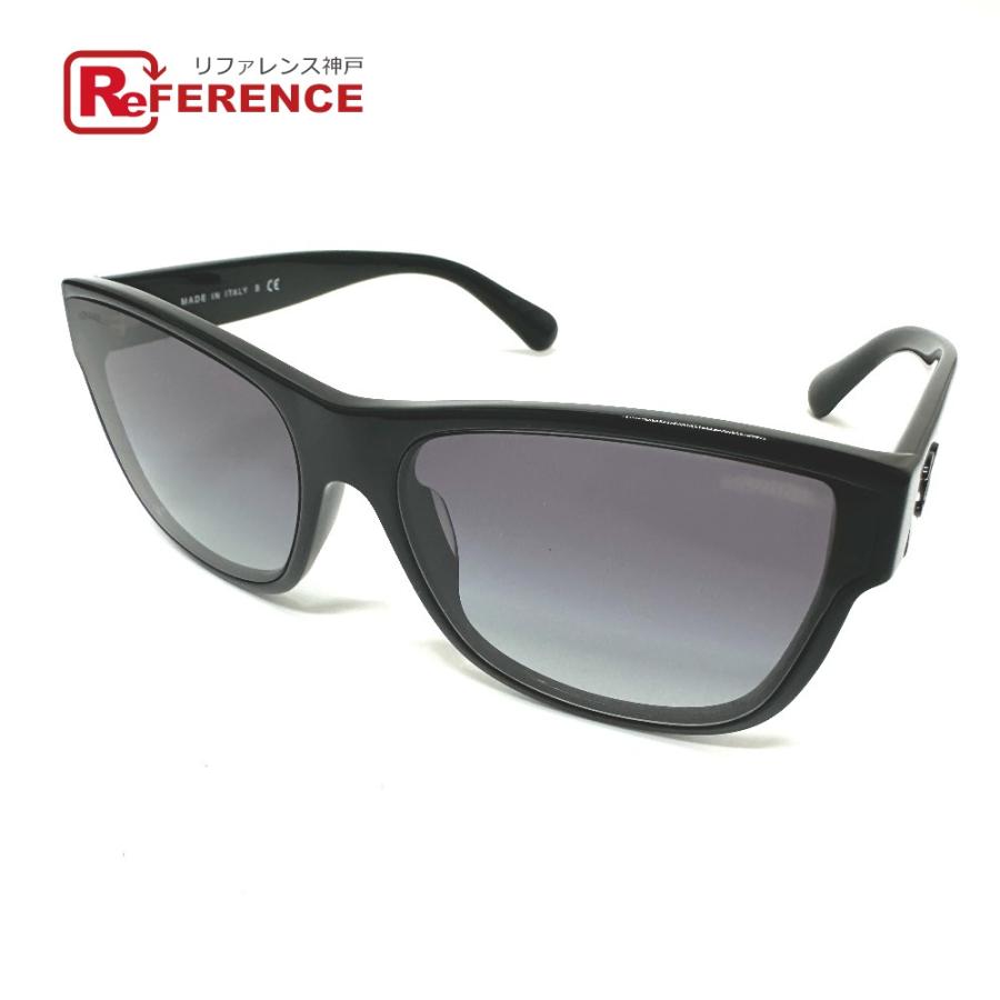 CHANEL シャネル 5386-A ココマーク サングラス ブラック レディース【中古】 | CHANEL