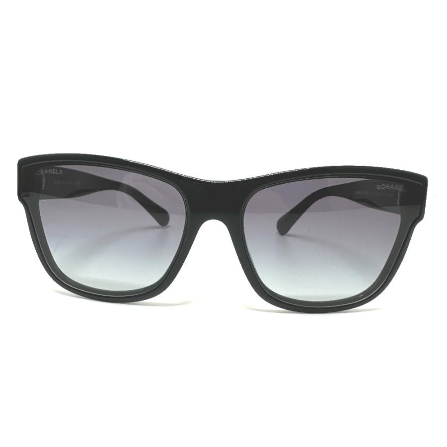 CHANEL シャネル 5386-A ココマーク サングラス ブラック レディース【中古】 | CHANEL | 01