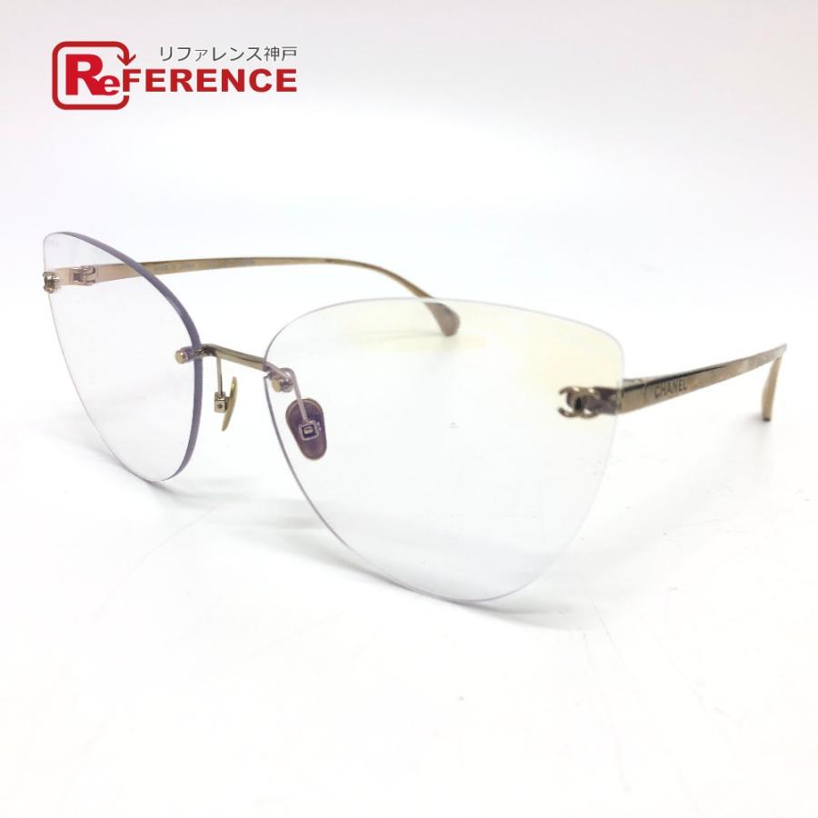 新品同様 CHANEL シャネル 4273-TS ココマーク ティアドロップ アイウェア 眼鏡 サングラス  サングラス ゴールド レディース【中古】 | CHANEL