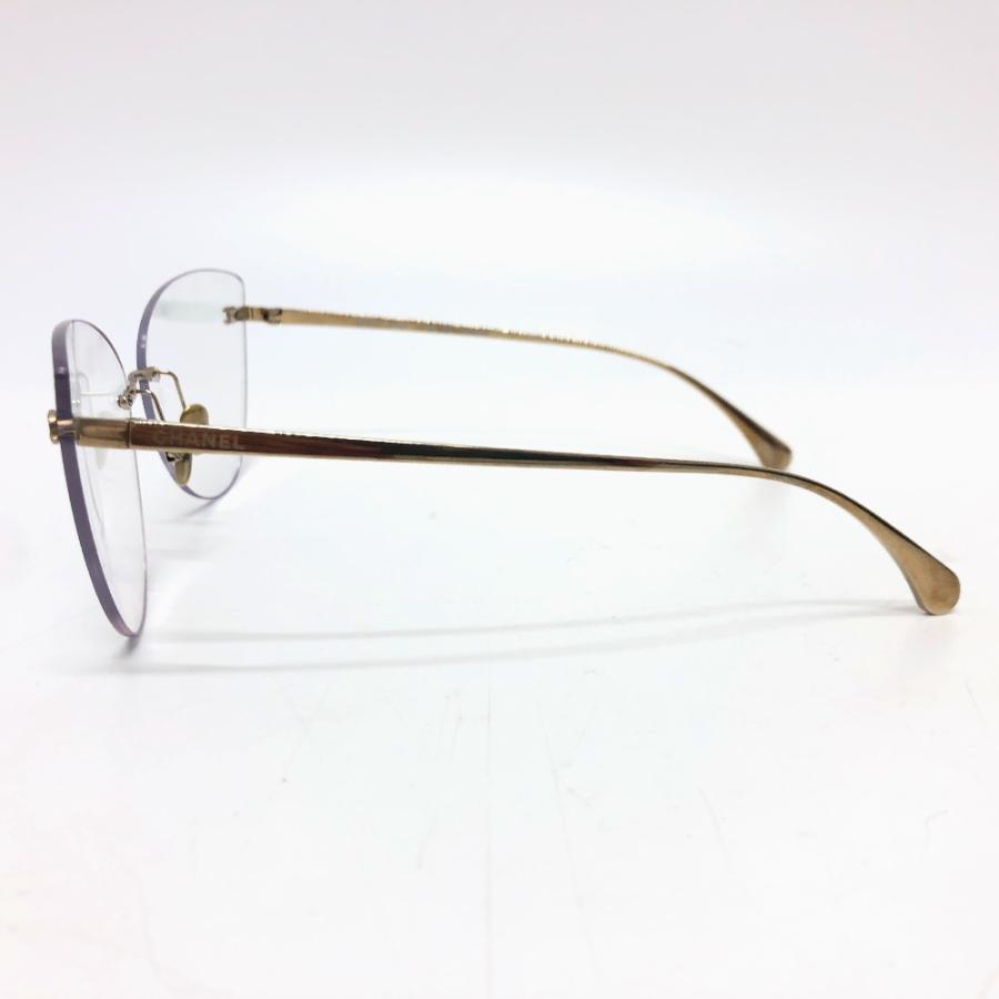 新品同様 CHANEL シャネル 4273-TS ココマーク ティアドロップ アイウェア 眼鏡 サングラス  サングラス ゴールド レディース【中古】 | CHANEL | 02