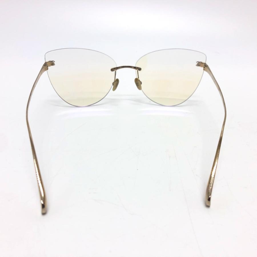 新品同様 CHANEL シャネル 4273-TS ココマーク ティアドロップ アイウェア 眼鏡 サングラス  サングラス ゴールド レディース【中古】 | CHANEL | 04