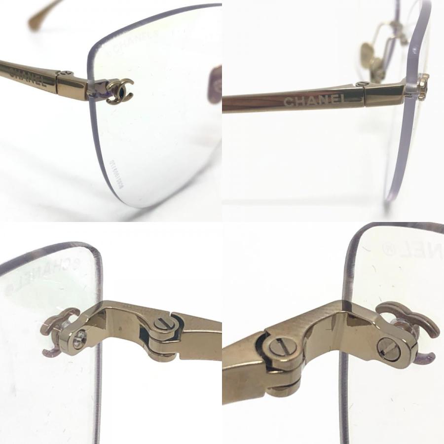 新品同様 CHANEL シャネル 4273-TS ココマーク ティアドロップ アイウェア 眼鏡 サングラス  サングラス ゴールド レディース【中古】 | CHANEL | 08