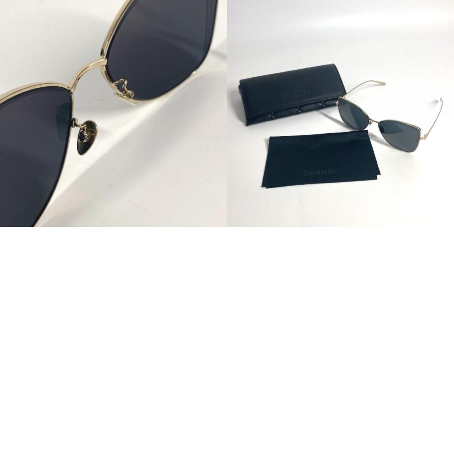 CHANEL シャネル 4253 ティアドロップ ロゴ CC ココマーク めがね メガネ アイウェア 眼鏡 サングラス ブラック系 レディース【中古】 | CHANEL | 09