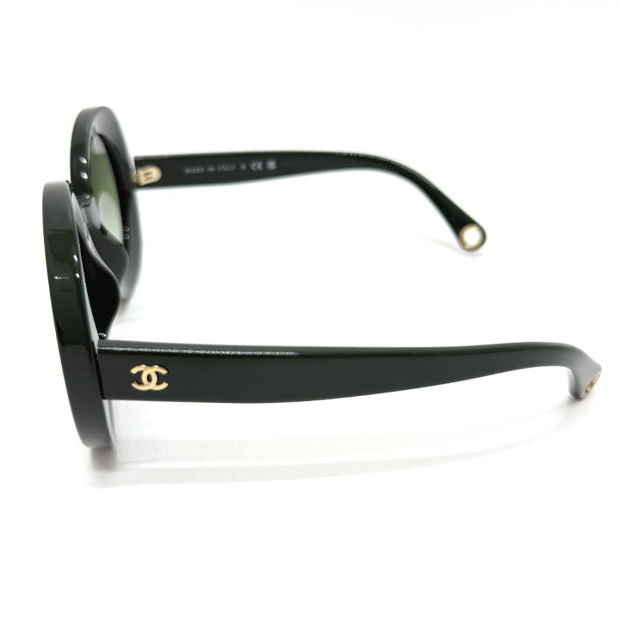 新品同様 CHANEL シャネル 5489-A 小物 ココマーク ラウンドシェープ アイウェア サングラス グリーン レディース【中古】 | CHANEL | 02