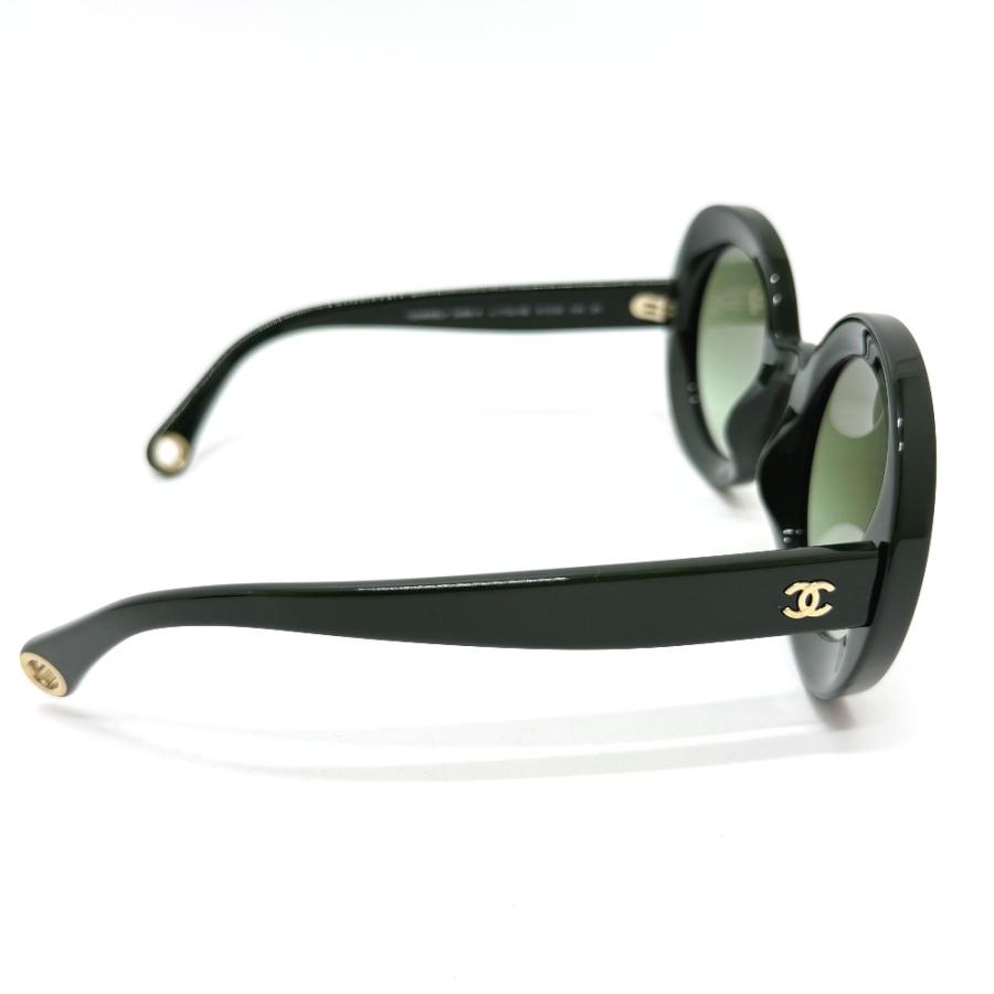 新品同様 CHANEL シャネル 5489-A 小物 ココマーク ラウンドシェープ アイウェア サングラス グリーン レディース【中古】 | CHANEL | 03