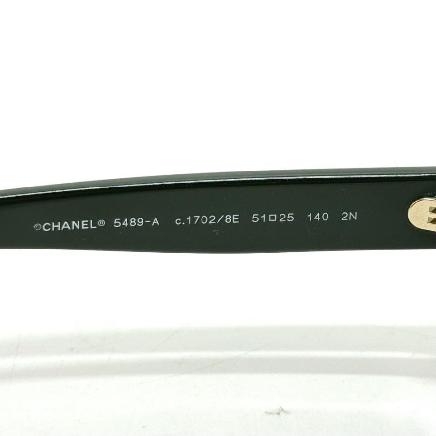新品同様 CHANEL シャネル 5489-A 小物 ココマーク ラウンドシェープ アイウェア サングラス グリーン レディース【中古】 | CHANEL | 05