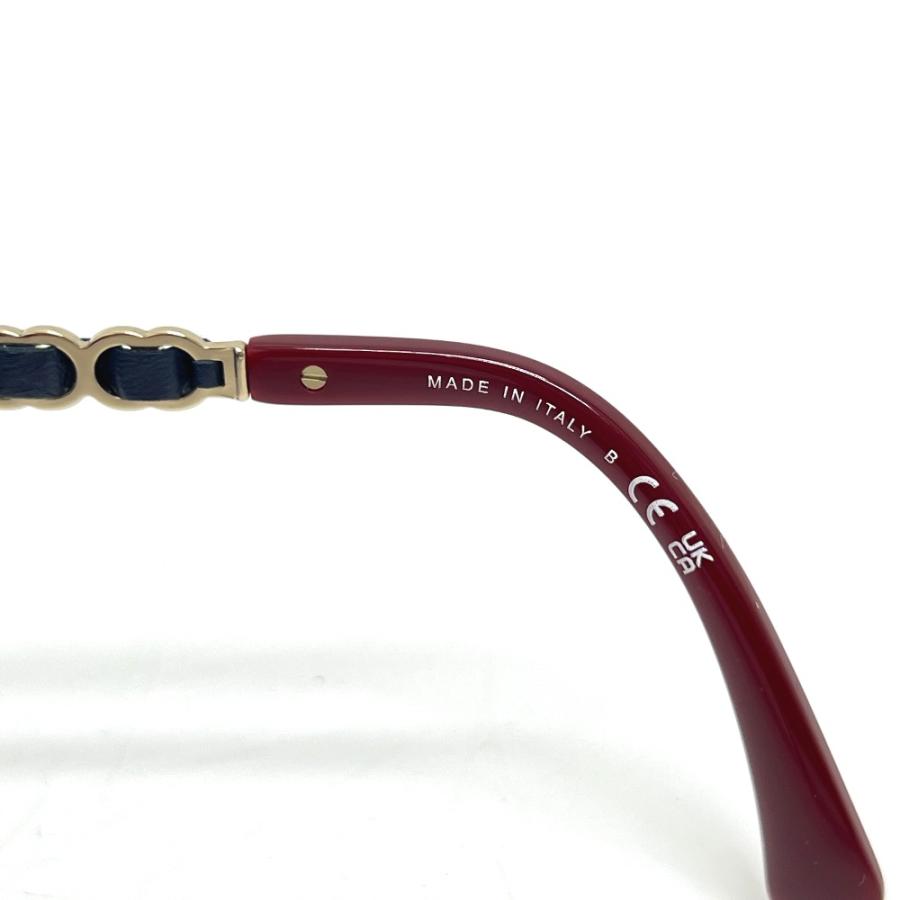 CHANEL シャネル 5546-Q-A ココマーク チェーン スクエア シェイプ  カーフスキン サングラス レッド レディース【中古】 | CHANEL | 04