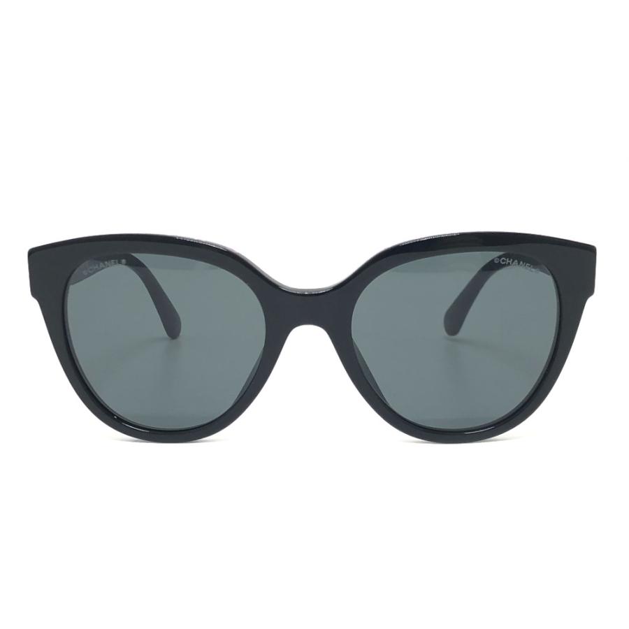未使用 CHANEL シャネル 5414-A ココマーク アイウェア バタフライ シェイプ ロゴ サングラス ブラック レディース【中古】 | CHANEL | 01