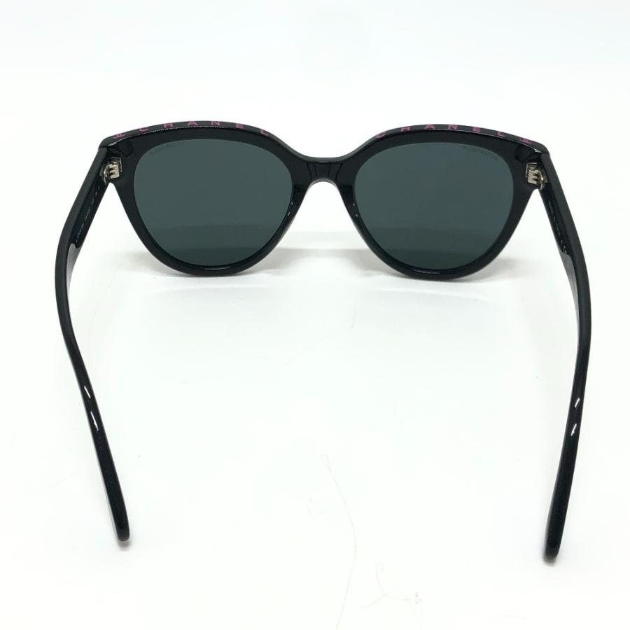 未使用 CHANEL シャネル 5414-A ココマーク アイウェア バタフライ シェイプ ロゴ サングラス ブラック レディース【中古】 | CHANEL | 04