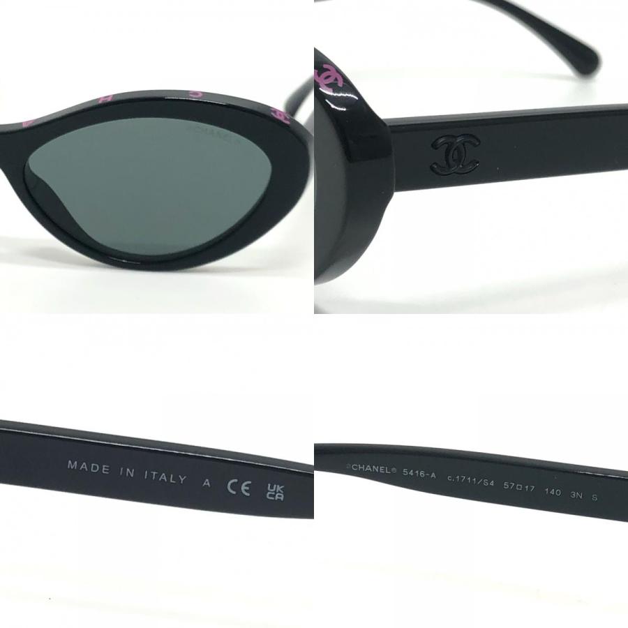 未使用 CHANEL シャネル 5416-A ココマーク ファッション小物 アイウェア オーバルシェイプ  サングラス ブラック レディース【中古】 | CHANEL | 08