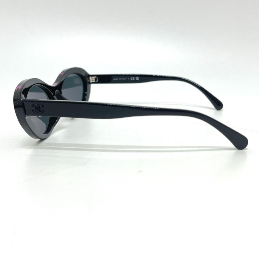 未使用 CHANEL シャネル 5416-A ココマーク アイウェア オーバルシェイプ サングラス ブラック レディース【中古】 | CHANEL | 02