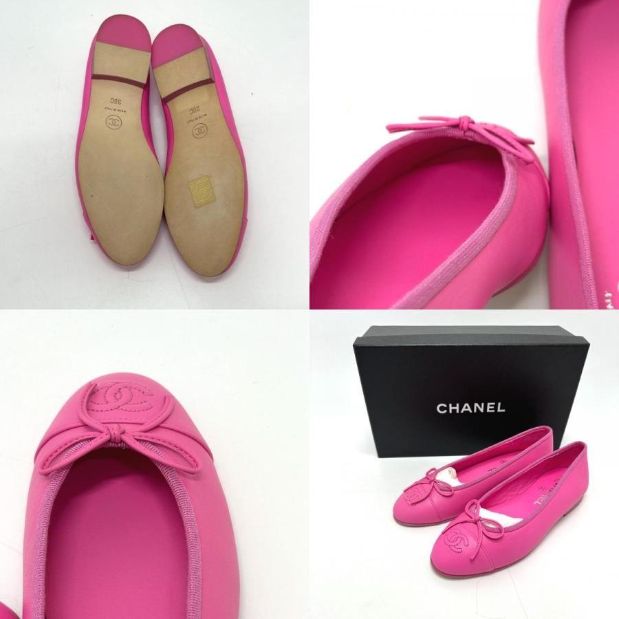 CHANEL（シャネル） 未使用 G02819 リボン りぼん バレリーナ フラット 